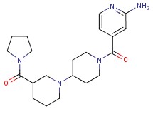 4-{[3-(pyrrolidin-1-ylcarbonyl)-1,4'-bipiperidin-1'-yl]carbonyl}pyridin-2-amine
