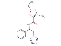 2-ethyl-N-[2-(1H-imidazol-1-yl)-1-phenylethyl]-4-methyl-1,3-oxazole-5-carboxamide
