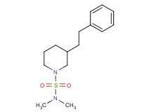 N,N-dimethyl-3-(2-phenylethyl)-1-piperidinesulfonamide