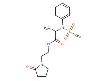 2-[(methylsulfonyl)(phenyl)amino]-N-[2-(2-oxopyrrolidin-1-yl)ethyl]propanamide