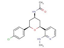 N-{(2R*,4R*,6S*)-2-(4-chlorophenyl)-6-[2-(methylamino)pyridin-3-yl]tetrahydro-2H-pyran-4-yl}acetamide
