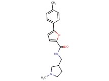 5-(4-methylphenyl)-N-[(1-methylpyrrolidin-3-yl)methyl]-2-furamide