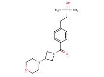 2-methyl-4-(4-{[3-(4-morpholinyl)-1-azetidinyl]carbonyl}phenyl)-2-butanol