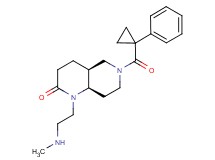 rel-(4aS,8aR)-1-[2-(methylamino)ethyl]-6-[(1-phenylcyclopropyl)carbonyl]octahydro-1,6-naphthyridin-2(1H)-one hydrochloride