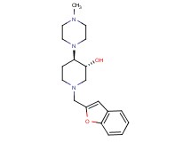 (3R*,4R*)-1-(1-benzofuran-2-ylmethyl)-4-(4-methyl-1-piperazinyl)-3-piperidinol