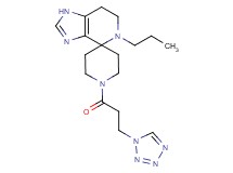 5-propyl-1'-[3-(1H-tetrazol-1-yl)propanoyl]-1,5,6,7-tetrahydrospiro[imidazo[4,5-c]pyridine-4,4'-piperidine]