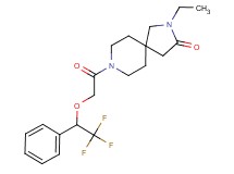 2-ethyl-8-[(2,2,2-trifluoro-1-phenylethoxy)acetyl]-2,8-diazaspiro[4.5]decan-3-one