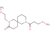 2-(2-methoxyethyl)-8-(3-methoxypropanoyl)-2,8-diazaspiro[5.5]undecan-3-one