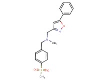 N-methyl-1-[4-(methylsulfonyl)phenyl]-N-[(5-phenylisoxazol-3-yl)methyl]methanamine