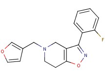 3-(2-fluorophenyl)-5-(3-furylmethyl)-4,5,6,7-tetrahydroisoxazolo[4,5-c]pyridine