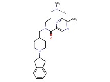 N-{[1-(2,3-dihydro-1H-inden-2-yl)-4-piperidinyl]methyl}-N-[3-(dimethylamino)propyl]-5-methyl-2-pyrazinecarboxamide