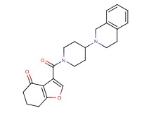 3-{[4-(3,4-dihydro-2(1H)-isoquinolinyl)-1-piperidinyl]carbonyl}-6,7-dihydro-1-benzofuran-4(5H)-one