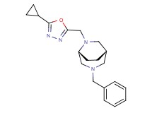(1S*,5R*)-3-benzyl-6-[(5-cyclopropyl-1,3,4-oxadiazol-2-yl)methyl]-3,6-diazabicyclo[3.2.2]nonane