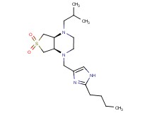 (4aS*,7aR*)-1-[(2-butyl-1H-imidazol-4-yl)methyl]-4-isobutyloctahydrothieno[3,4-b]pyrazine 6,6-dioxide