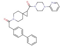 6-(4-biphenylylacetyl)-1-{[4-(2-pyridinyl)-1-piperazinyl]carbonyl}-6-azaspiro[2.5]octane