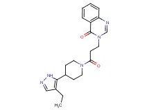 3-{3-[4-(4-ethyl-1H-pyrazol-5-yl)piperidin-1-yl]-3-oxopropyl}quinazolin-4(3H)-one