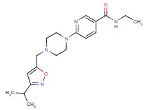 N-ethyl-6-{4-[(3-isopropylisoxazol-5-yl)methyl]piperazin-1-yl}nicotinamide