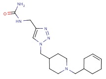 N-[(1-{[1-(3-cyclohexen-1-ylmethyl)-4-piperidinyl]methyl}-1H-1,2,3-triazol-4-yl)methyl]urea trifluoroacetate