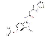 2-imidazo[2,1-b][1,3]thiazol-6-yl-N-(6-isopropoxy-1-methyl-1H-indazol-3-yl)acetamide
