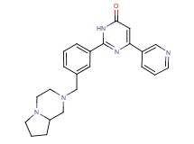 2-[3-(hexahydropyrrolo[1,2-a]pyrazin-2(1H)-ylmethyl)phenyl]-6-(3-pyridinyl)-4(3H)-pyrimidinone