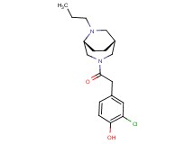 2-chloro-4-{2-oxo-2-[(1R*,5R*)-6-propyl-3,6-diazabicyclo[3.2.2]non-3-yl]ethyl}phenol