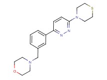 4-[3-(6-thiomorpholin-4-ylpyridazin-3-yl)benzyl]morpholine