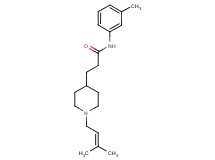 3-[1-(3-methyl-2-buten-1-yl)-4-piperidinyl]-N-(3-methylphenyl)propanamide