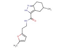 5-methyl-N-[2-(5-methyl-2-furyl)ethyl]-4,5,6,7-tetrahydro-2H-indazole-3-carboxamide