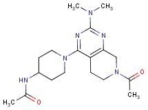 N-{1-[7-acetyl-2-(dimethylamino)-5,6,7,8-tetrahydropyrido[3,4-d]pyrimidin-4-yl]piperidin-4-yl}acetamide