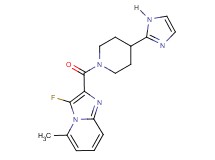 3-fluoro-2-{[4-(1H-imidazol-2-yl)-1-piperidinyl]carbonyl}-5-methylimidazo[1,2-a]pyridine