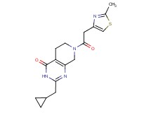 2-(cyclopropylmethyl)-7-[(2-methyl-1,3-thiazol-4-yl)acetyl]-5,6,7,8-tetrahydropyrido[3,4-d]pyrimidin-4(3H)-one