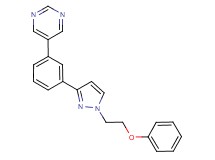 5-{3-[1-(2-phenoxyethyl)-1H-pyrazol-3-yl]phenyl}pyrimidine