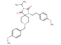 3-isopropyl-8-(4-methoxybenzyl)-1-[2-(4-methoxyphenyl)ethyl]-1,3,8-triazaspiro[4.5]decane-2,4-dione
