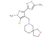 7-{[5-chloro-1-methyl-3-(5-methylisoxazol-3-yl)-1H-pyrazol-4-yl]methyl}-2-oxa-7-azaspiro[4.5]decane