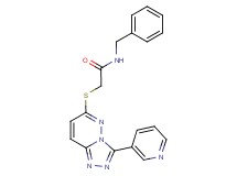 N-benzyl-2-{[3-(3-pyridinyl)[1,2,4]triazolo[4,3-b]pyridazin-6-yl]thio}acetamide