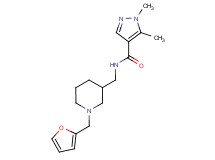 N-{[1-(2-furylmethyl)piperidin-3-yl]methyl}-1,5-dimethyl-1H-pyrazole-4-carboxamide