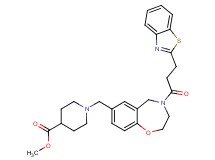 methyl 1-({4-[3-(1,3-benzothiazol-2-yl)propanoyl]-2,3,4,5-tetrahydro-1,4-benzoxazepin-7-yl}methyl)-4-piperidinecarboxylate
