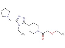 1-(ethoxyacetyl)-4-[4-ethyl-5-(pyrrolidin-1-ylmethyl)-4H-1,2,4-triazol-3-yl]piperidine