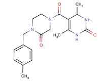 4,6-dimethyl-5-{[4-(4-methylbenzyl)-3-oxopiperazin-1-yl]carbonyl}-3,4-dihydropyrimidin-2(1H)-one
