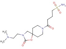 4-{3-[2-(dimethylamino)ethyl]-2-oxo-1-oxa-3,8-diazaspiro[4.5]dec-8-yl}-4-oxobutane-1-sulfonamide