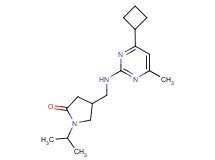 4-{[(4-cyclobutyl-6-methylpyrimidin-2-yl)amino]methyl}-1-isopropylpyrrolidin-2-one