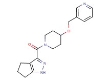 3-{[4-(3-pyridinylmethoxy)-1-piperidinyl]carbonyl}-1,4,5,6-tetrahydrocyclopenta[c]pyrazole