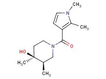 (3R*,4S*)-1-[(1,2-dimethyl-1H-pyrrol-3-yl)carbonyl]-3,4-dimethylpiperidin-4-ol