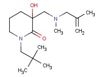 1-(2,2-dimethylpropyl)-3-hydroxy-3-{[methyl(2-methyl-2-propen-1-yl)amino]methyl}-2-piperidinone