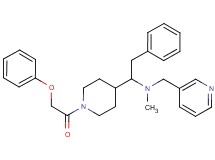 N-methyl-1-[1-(phenoxyacetyl)-4-piperidinyl]-2-phenyl-N-(3-pyridinylmethyl)ethanamine