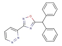 3-[5-(diphenylmethyl)-1,2,4-oxadiazol-3-yl]pyridazine