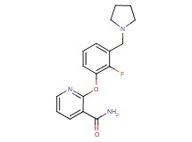 2-[2-fluoro-3-(pyrrolidin-1-ylmethyl)phenoxy]nicotinamide