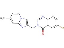 6-fluoro-3-[(7-methylimidazo[1,2-a]pyridin-2-yl)methyl]quinazolin-4(3H)-one