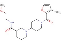 N-(2-methoxyethyl)-1'-(3-methyl-2-furoyl)-1,4'-bipiperidine-3-carboxamide