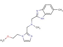 1-[1-(2-methoxyethyl)-1H-imidazol-2-yl]-N-methyl-N-[(6-methyl-1H-benzimidazol-2-yl)methyl]methanamine